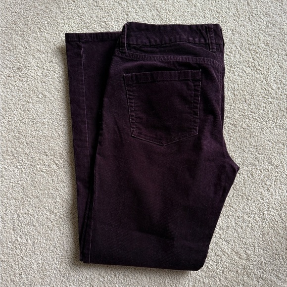 J Crew Deep Burgundy Corduroy Pants - Picture 4 of 5